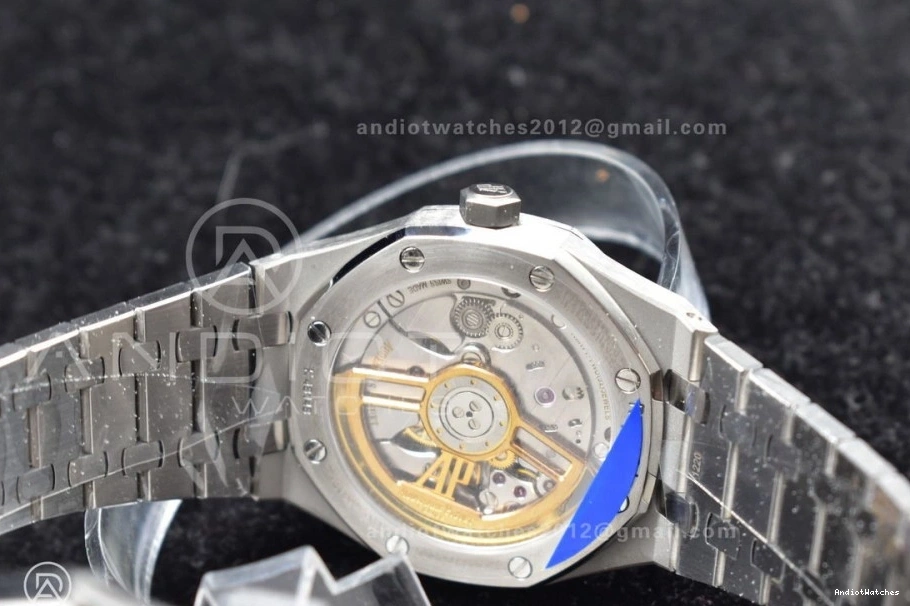 DailyWear Clone APSF Bracelet Oak SS 443 15500 Dial Edition on Super Black Royal Textured 1:1 A4302 SS 41mm Best 0122